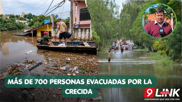 MÁS DE 700 PERSONAS EVACUADAS POR LA CRECIDA